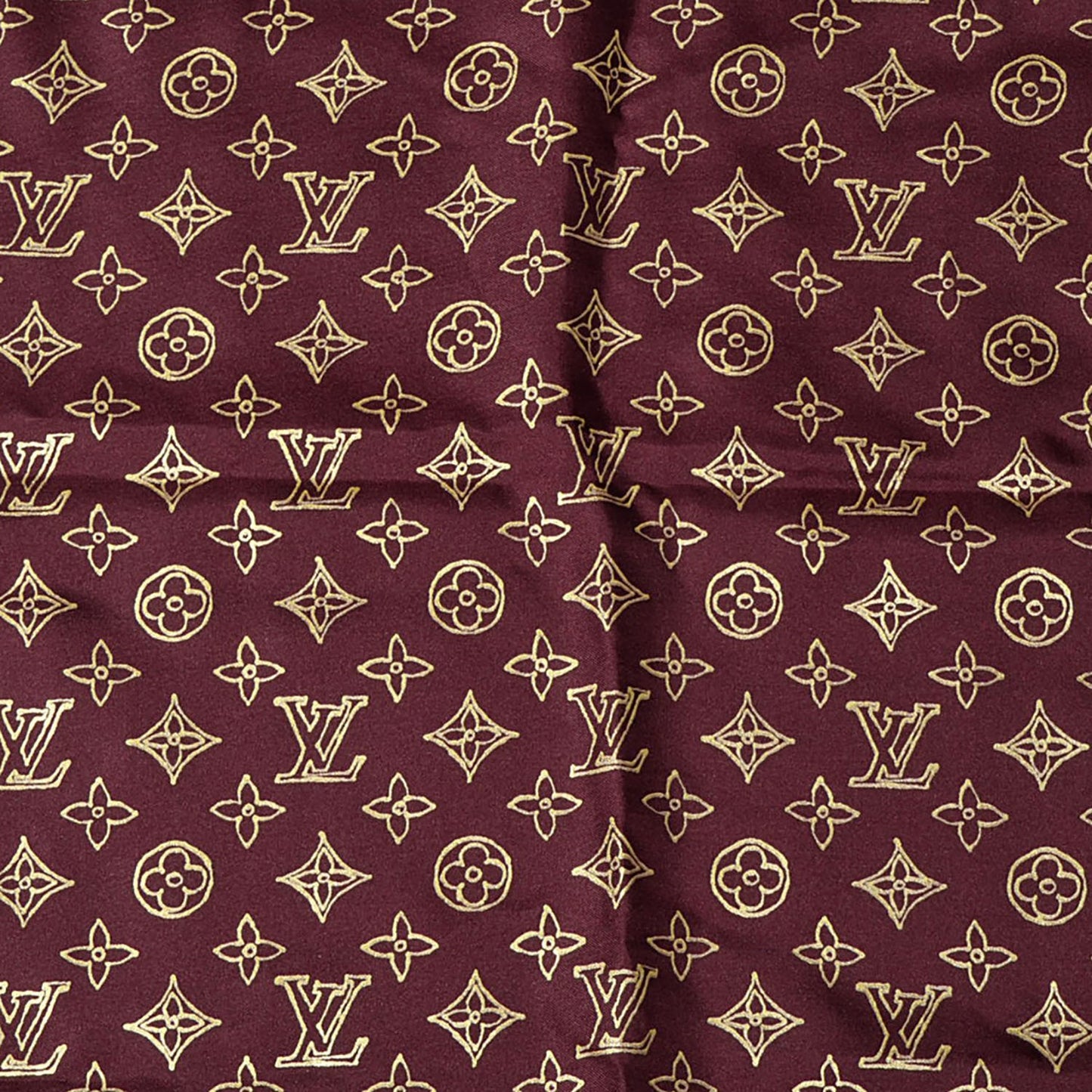 Silk Monogram Charms Scarf
