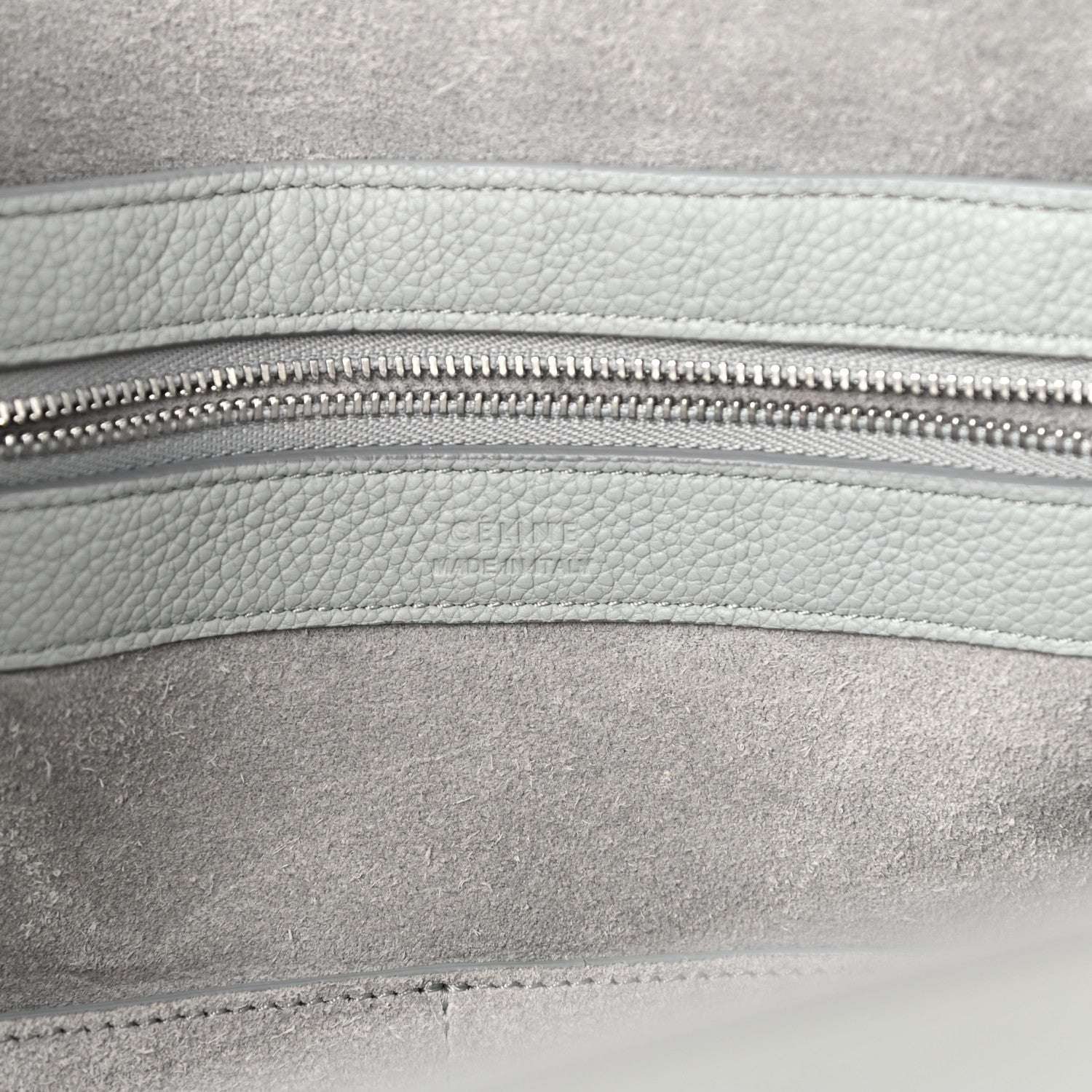 Celine Soft Grained Calfskin Small Belt Cabas Phantom Mineral 6 of 13