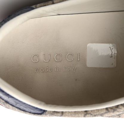 Gucci GG Supreme Monogram Ayers Web Mens New Ace Sneakers 10.5 Beige Red 8 of 8