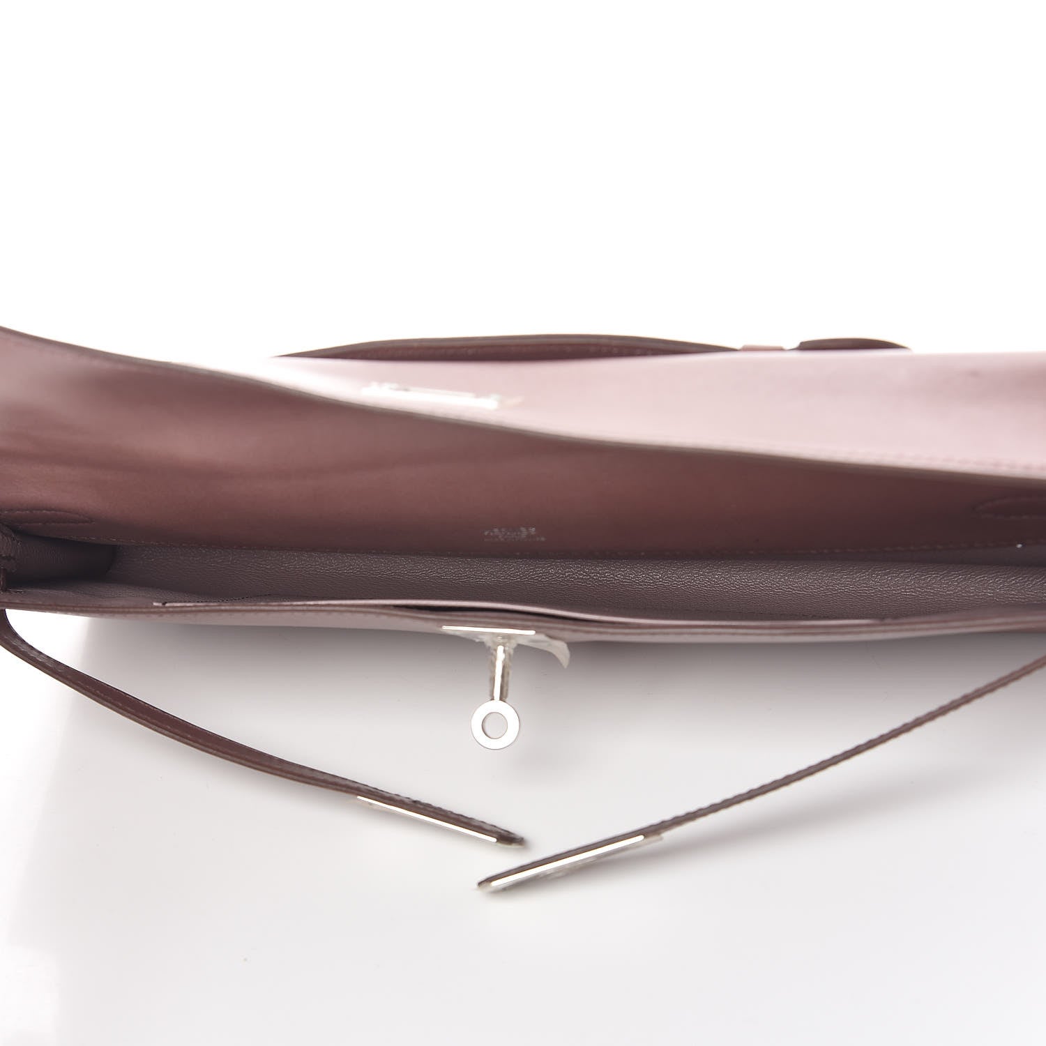 Hermes Tadelakt Kelly Cut Clutch Pochette Griolet 5 of 12