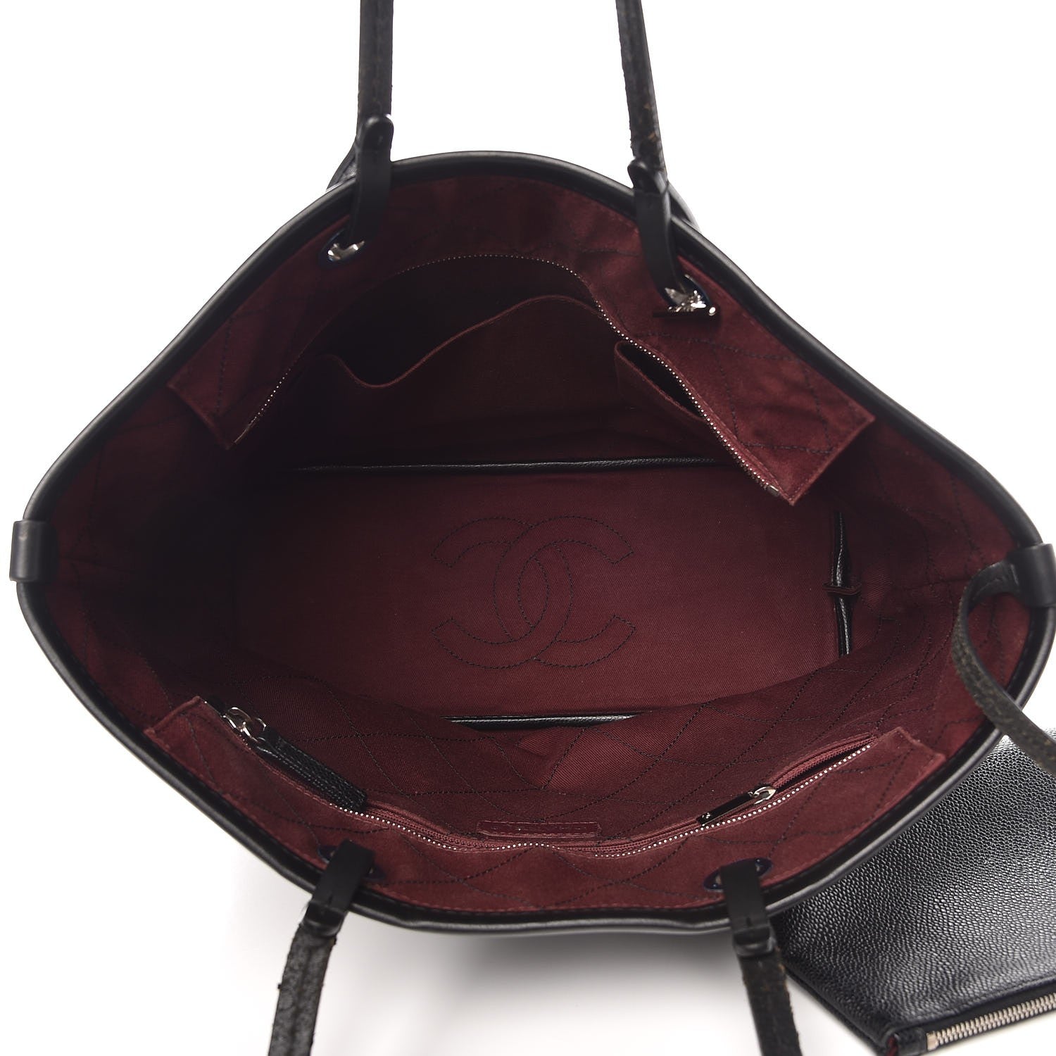 Chanel Grained Calfskin Shopping Fever Tote Black 5 of 11