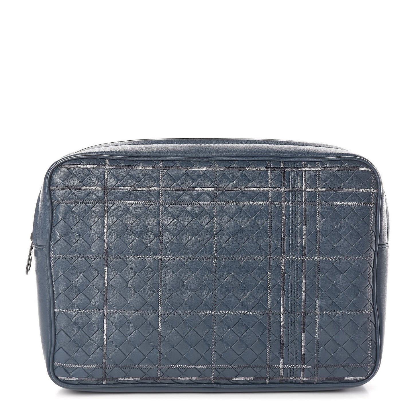 Nappa Intrecciato Stitched Zip Around Case