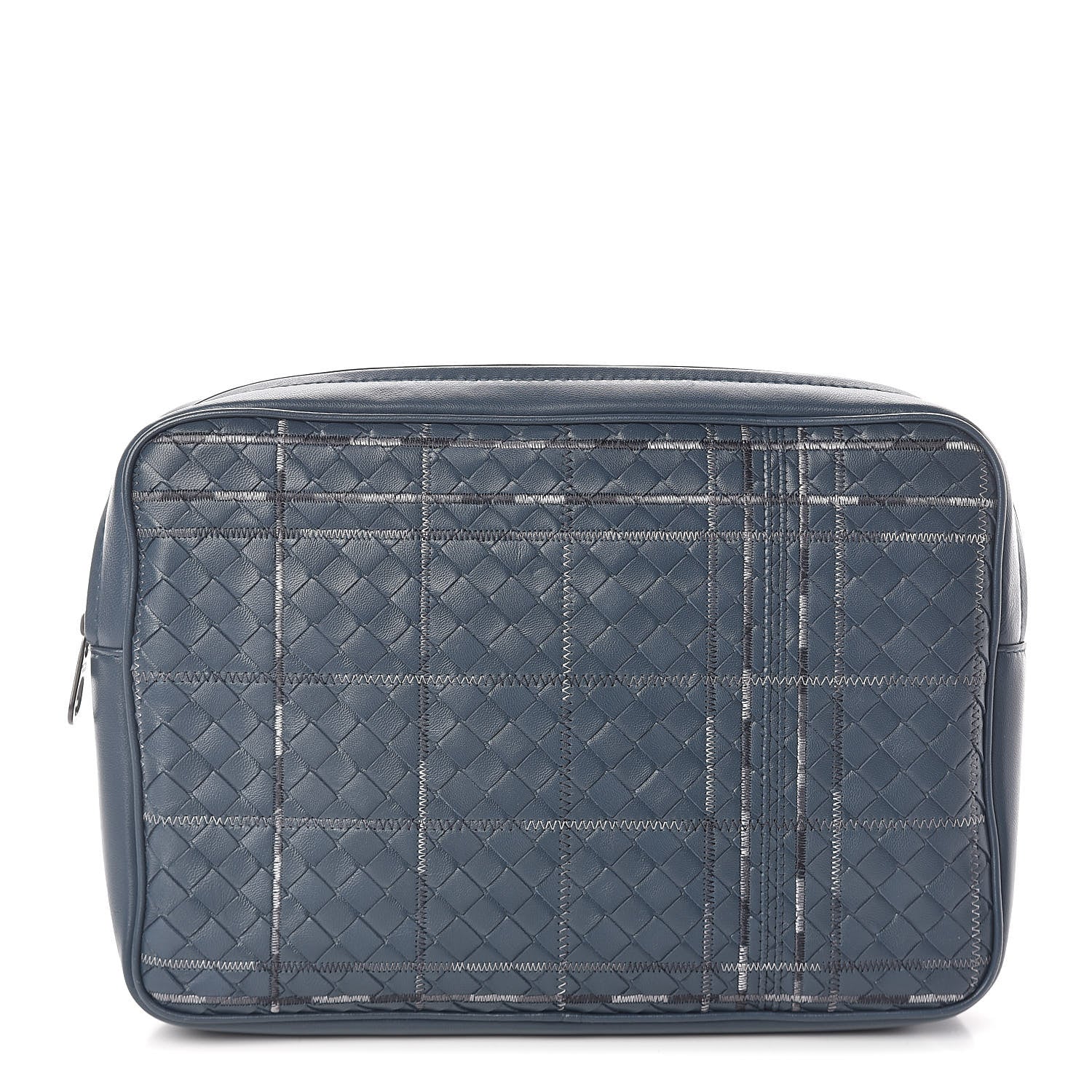 Bottega Veneta Nappa Intrecciato Stitched Zip Around Case 1 of 8