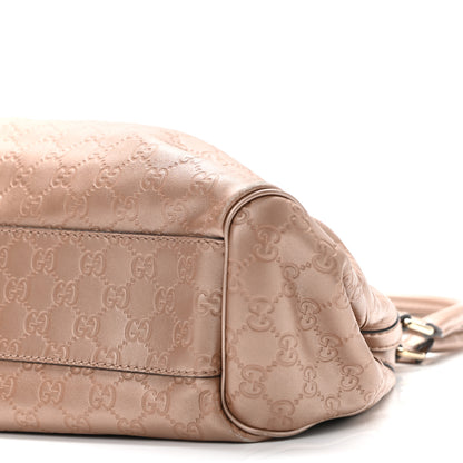 Gucci Metallic Guccissima Medium Sukey Tote Dusty Rose 11 of 11