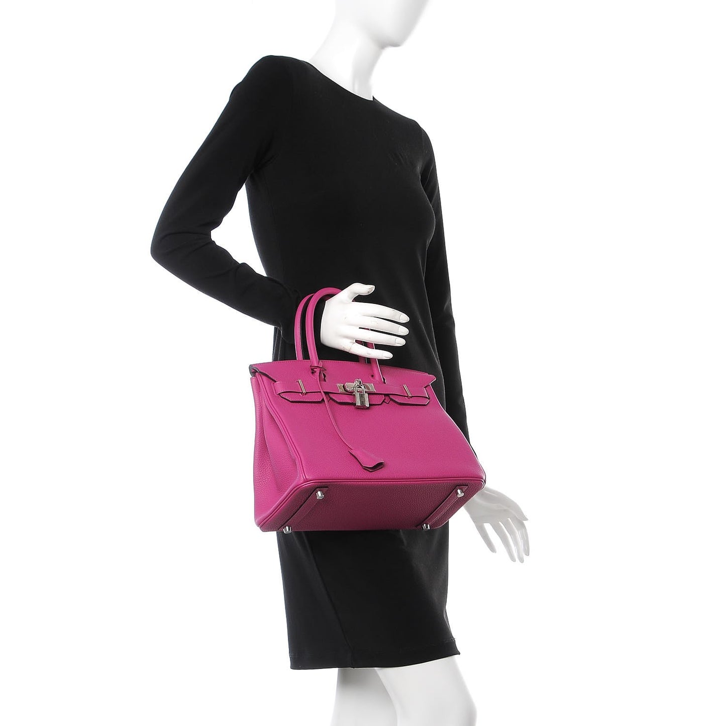 Togo Birkin 30 Rose Pourpre