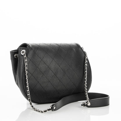 Chanel Caviar Quilted Large Round Messenger Flap Black 3 of 6