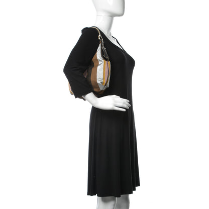 Fendi Pequin Small Chef Chain Hobo Multicolor Rosa Black 2 of 9