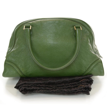 Gucci Calfskin Blondie Bowler Green 3 of 7