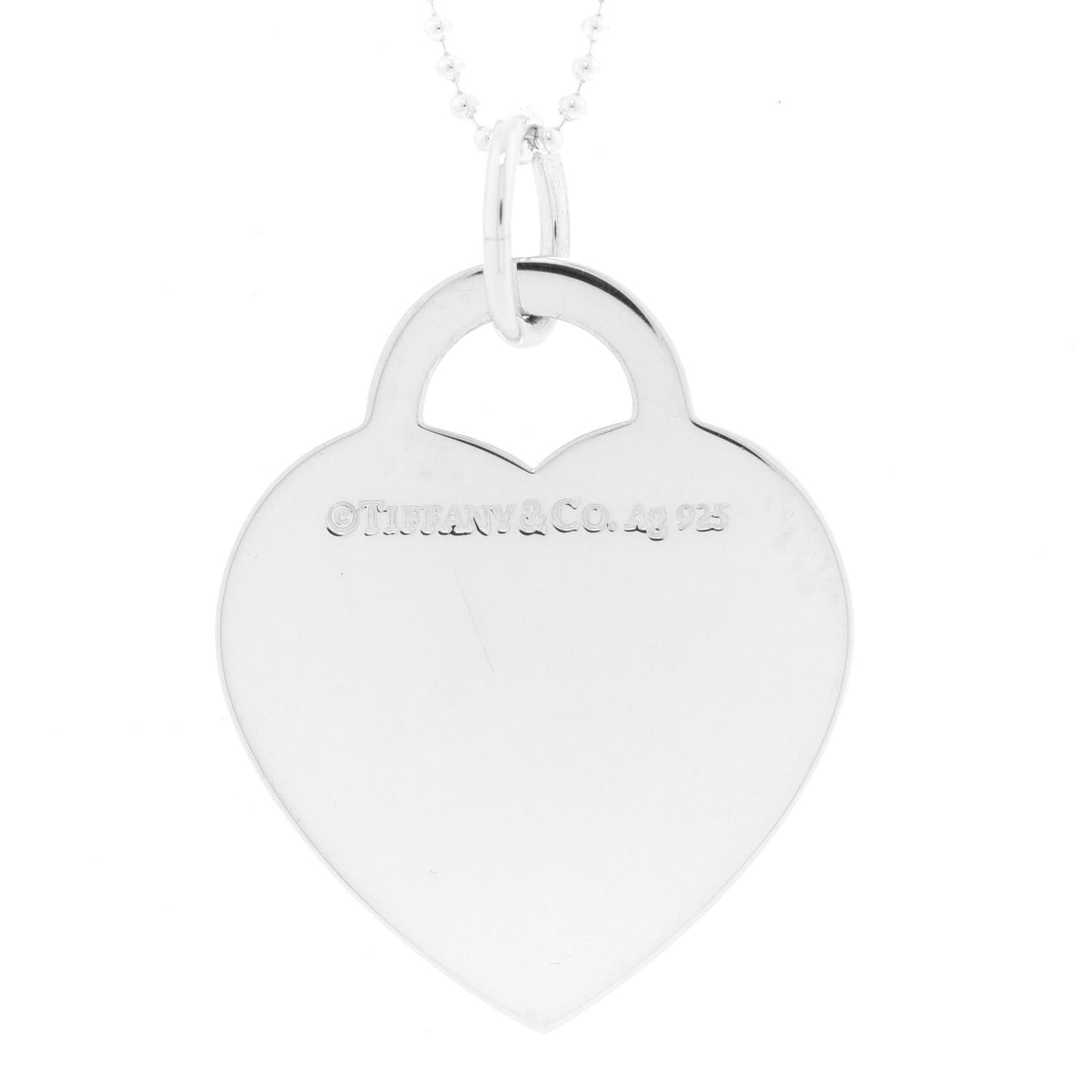 Sterling Silver Enamel LOVE YOU Heart Pendant Necklace Blue