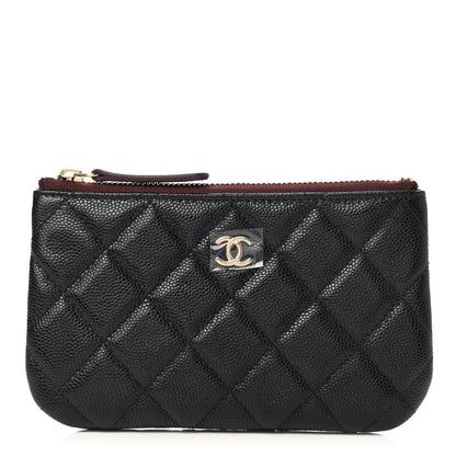 Chanel Caviar Quilted Small Cosmetic Case Black 1 of 8