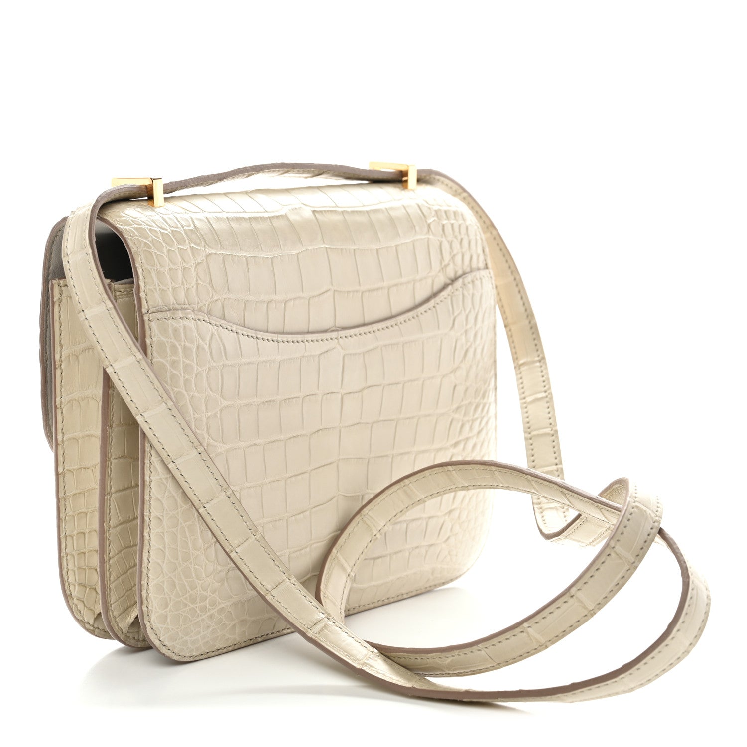 Hermes Matte Alligator Constance 18 Beton 3 of 11