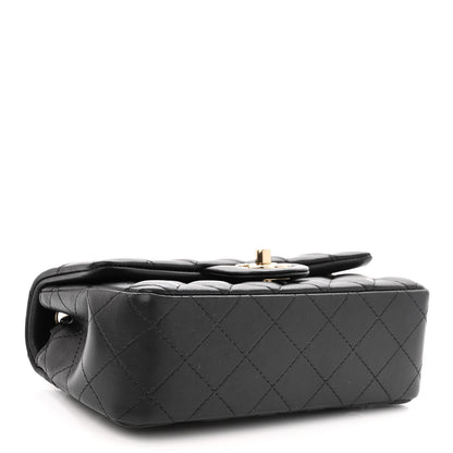 Chanel Lambskin Quilted Mini Rectangular Flap Black 4 of 10