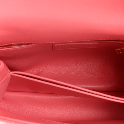 Chanel Caviar Quilted Mini Coco Handle Flap Pink 6 of 15