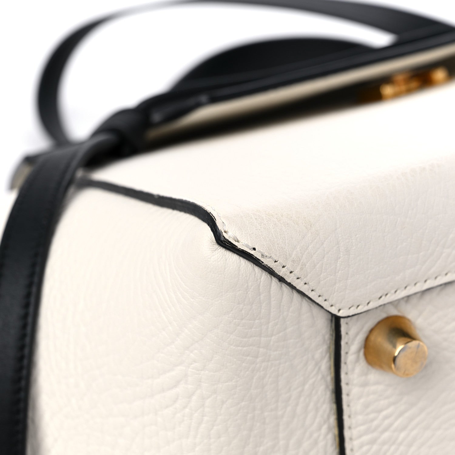 Celine Bullhide Mini Belt Bag Black White 8 of 13