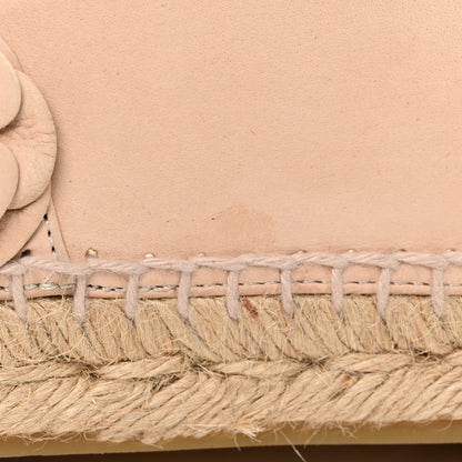 Chanel Suede Camellia CC Espadrilles 39 Pink 10 of 13