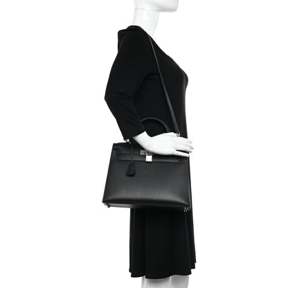 Hermes Epsom Kelly Sellier 28 Black 2 of 12