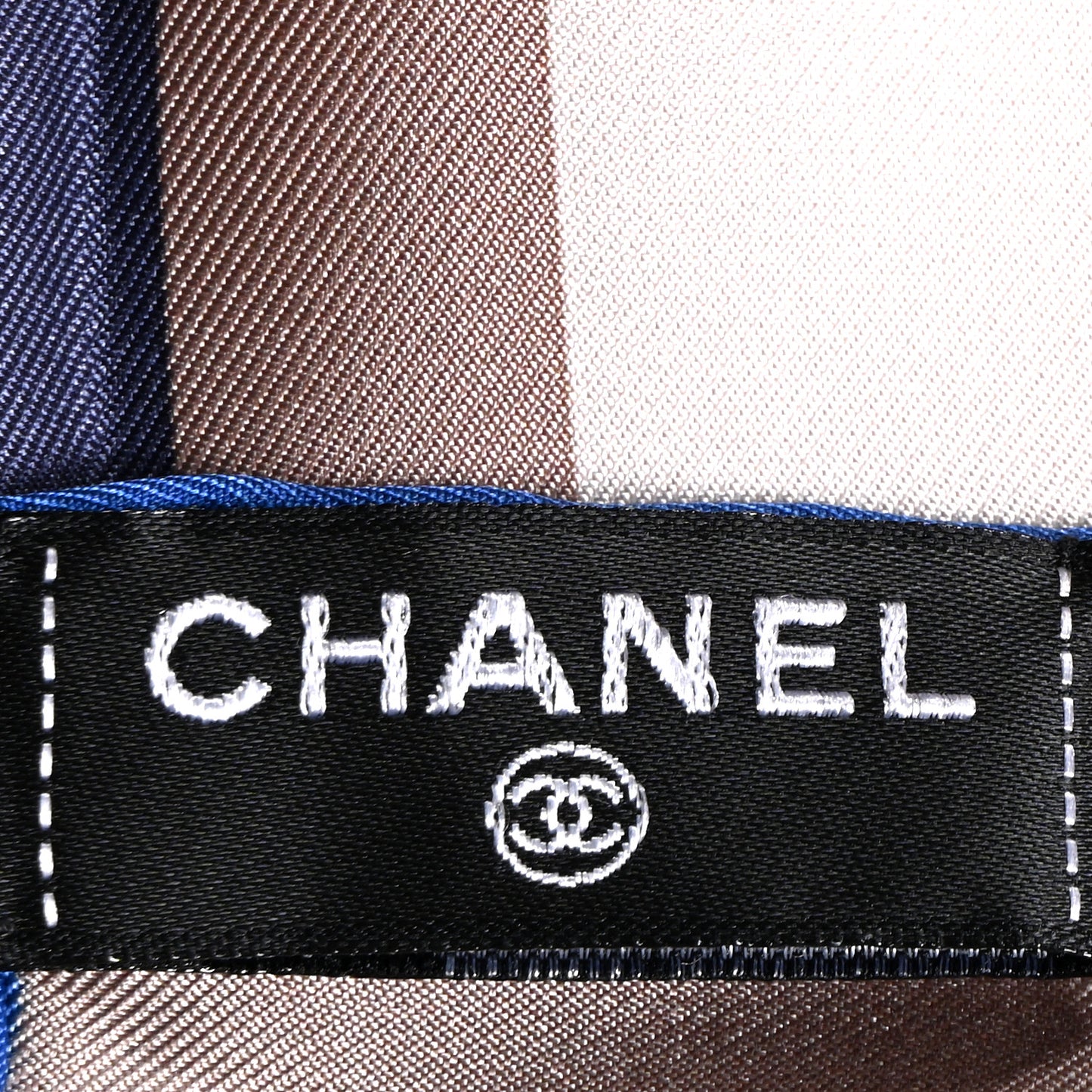 Silk CC Square Scarf Blue Pink