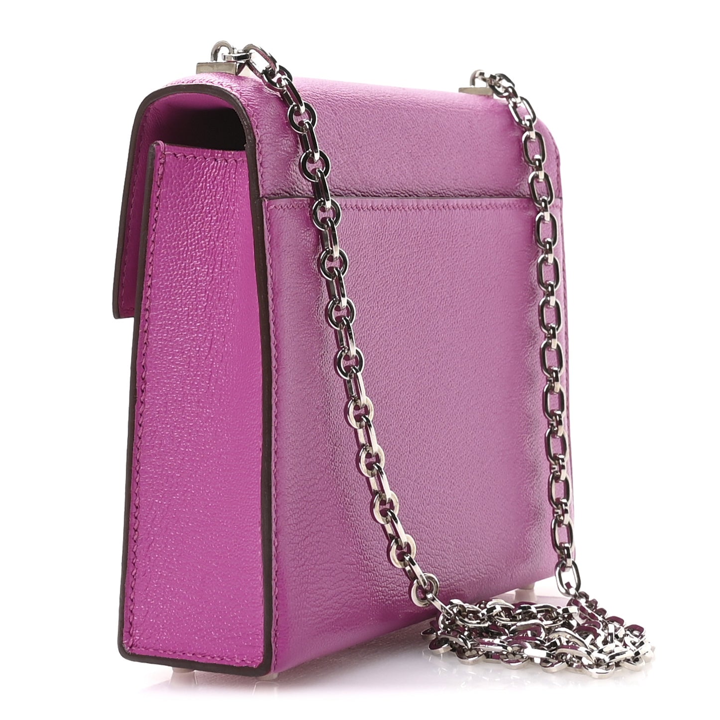 Chevre Mysore Mini Verrou Chaine Bag Magnolia