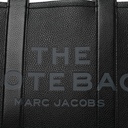 Marc Jacobs Grained Calfskin Medium The Tote Bag Black 7 of 9