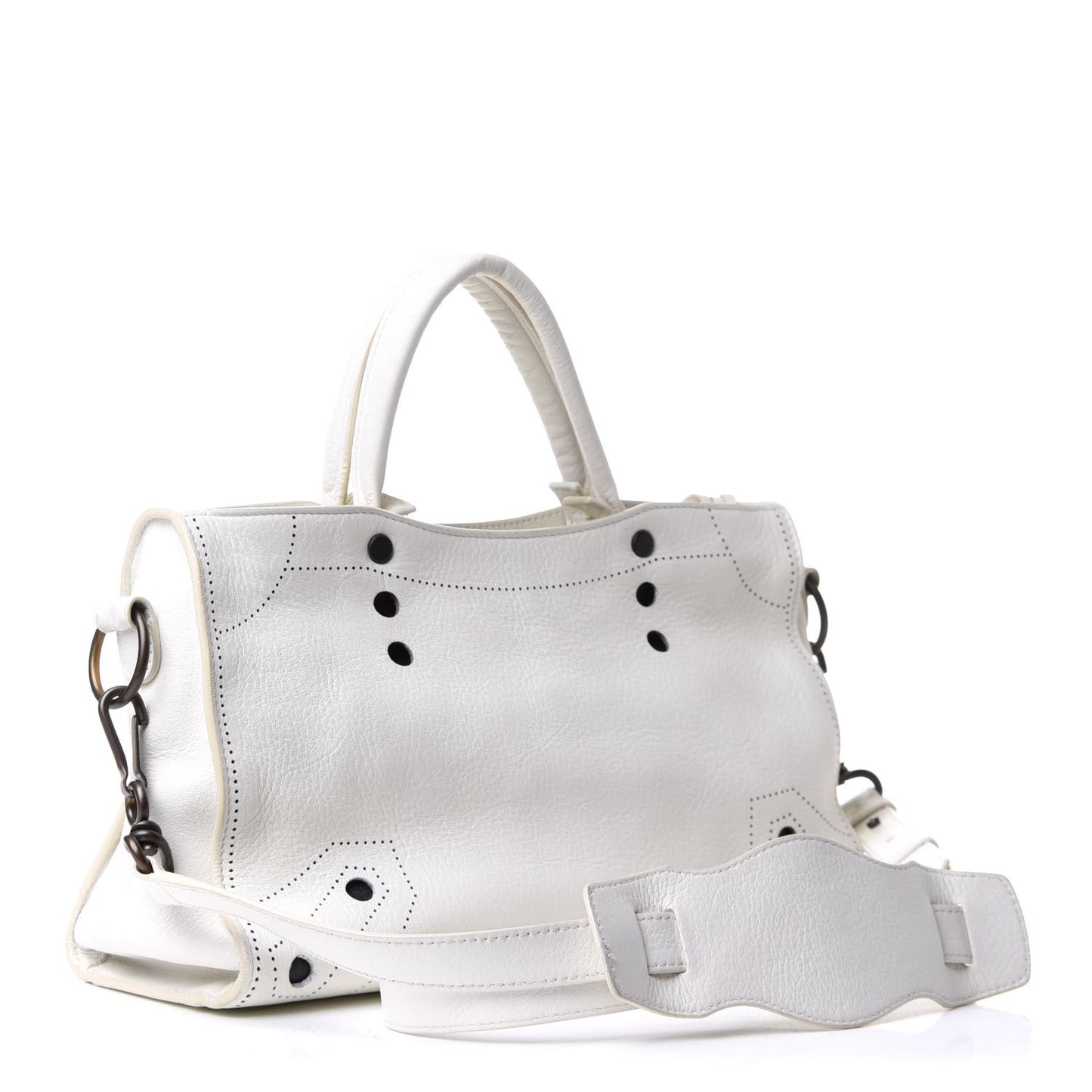Veau Soyeux Perforated Blackout Hardware S City White