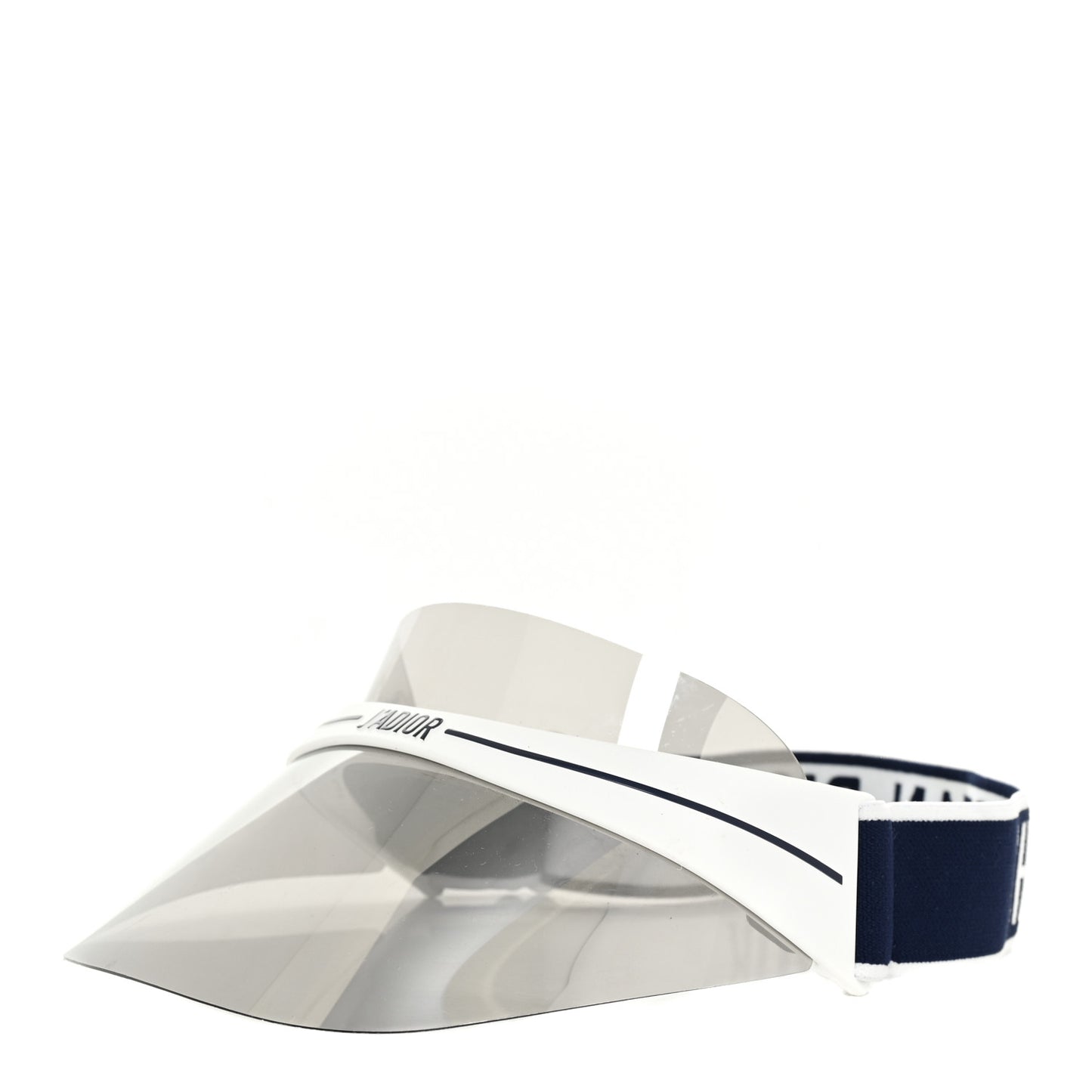 Mirrored DiorClub1 Sun Visor White Black