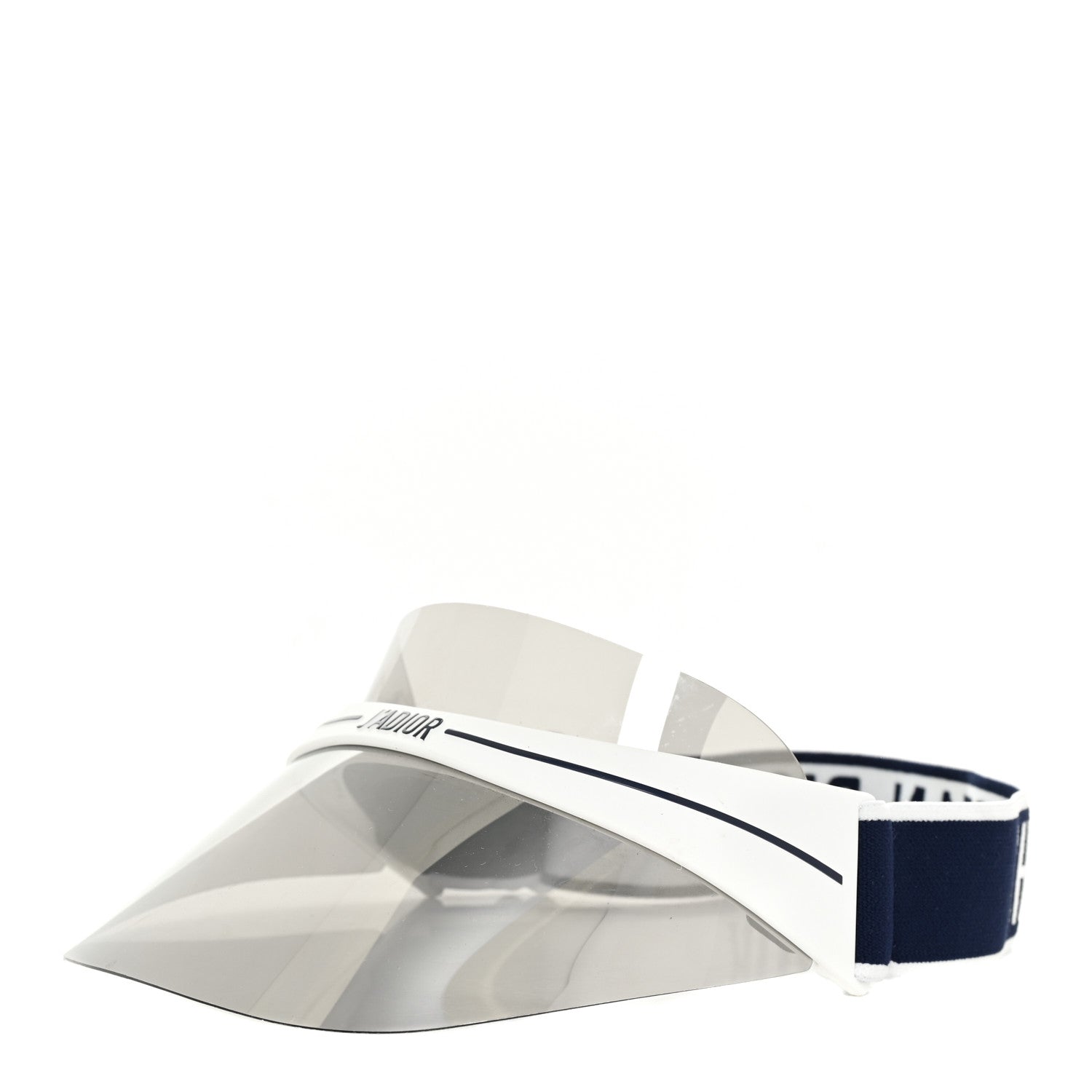 Christian Dior Mirrored DiorClub1 Sun Visor White Black 1 of 7