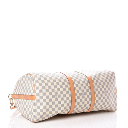 Louis Vuitton Damier Azur Keepall Bandouliere 55 4 of 11