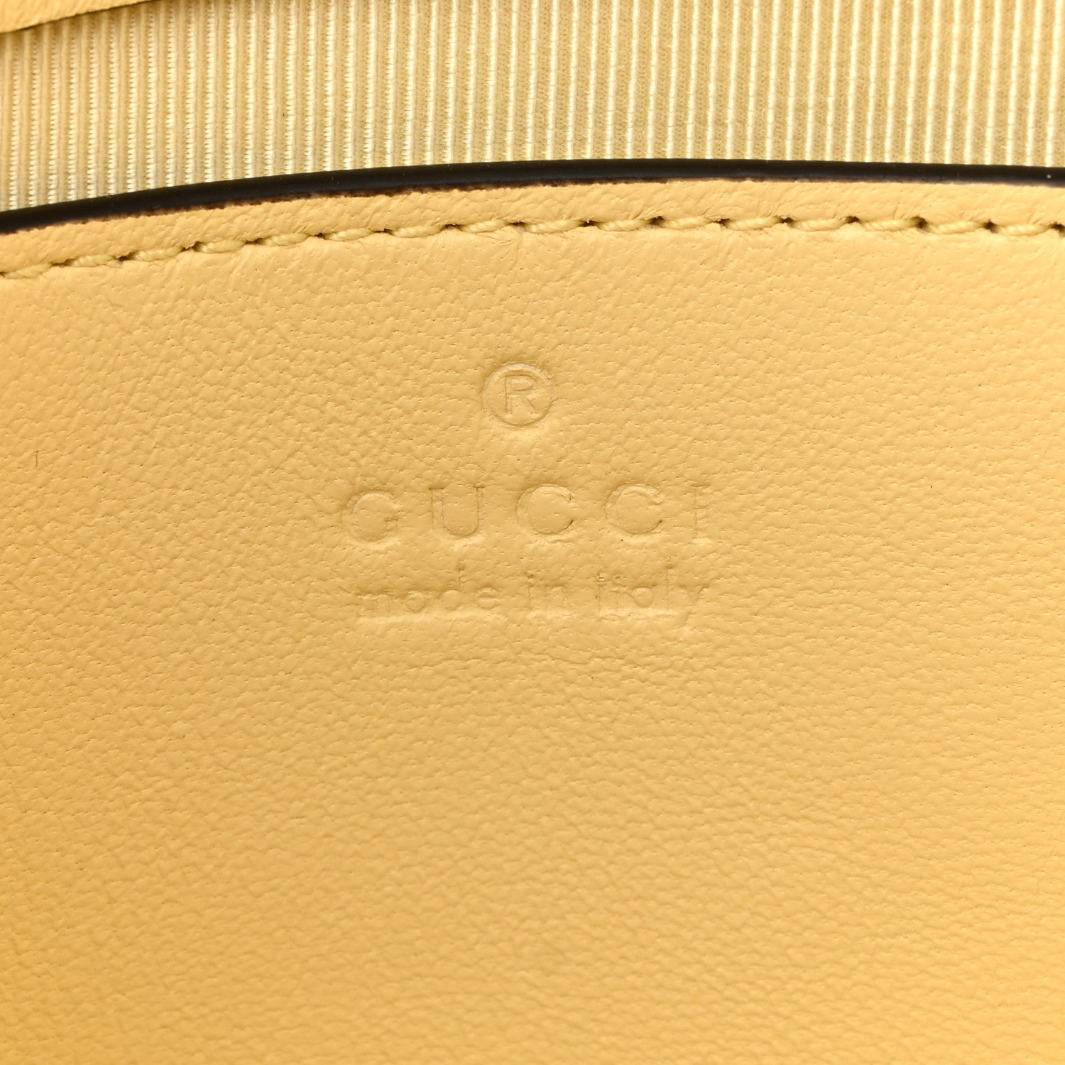 Gucci Lambskin Matelasse Small GG Marmont Shoulder Bag Yellow 5 of 9