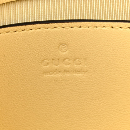 Gucci Lambskin Matelasse Small GG Marmont Shoulder Bag Yellow 5 of 9