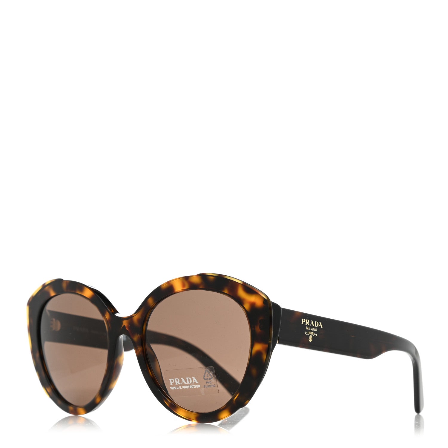 Prada Round Sunglasses SPR 01Y Tortoise 1 of 8
