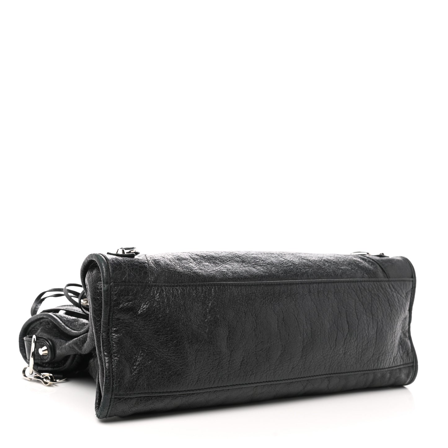 Agneau Classic Silver Hardware City Black