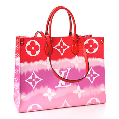 Louis Vuitton Monogram Escale Onthego GM Rouge 3 of 8