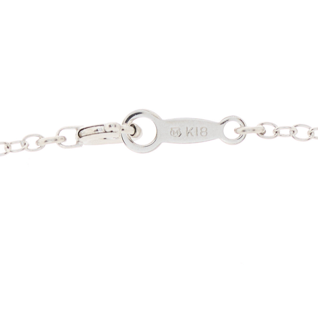 18K White Gold Akoya Pearl 5.5-6mm Station Necklace