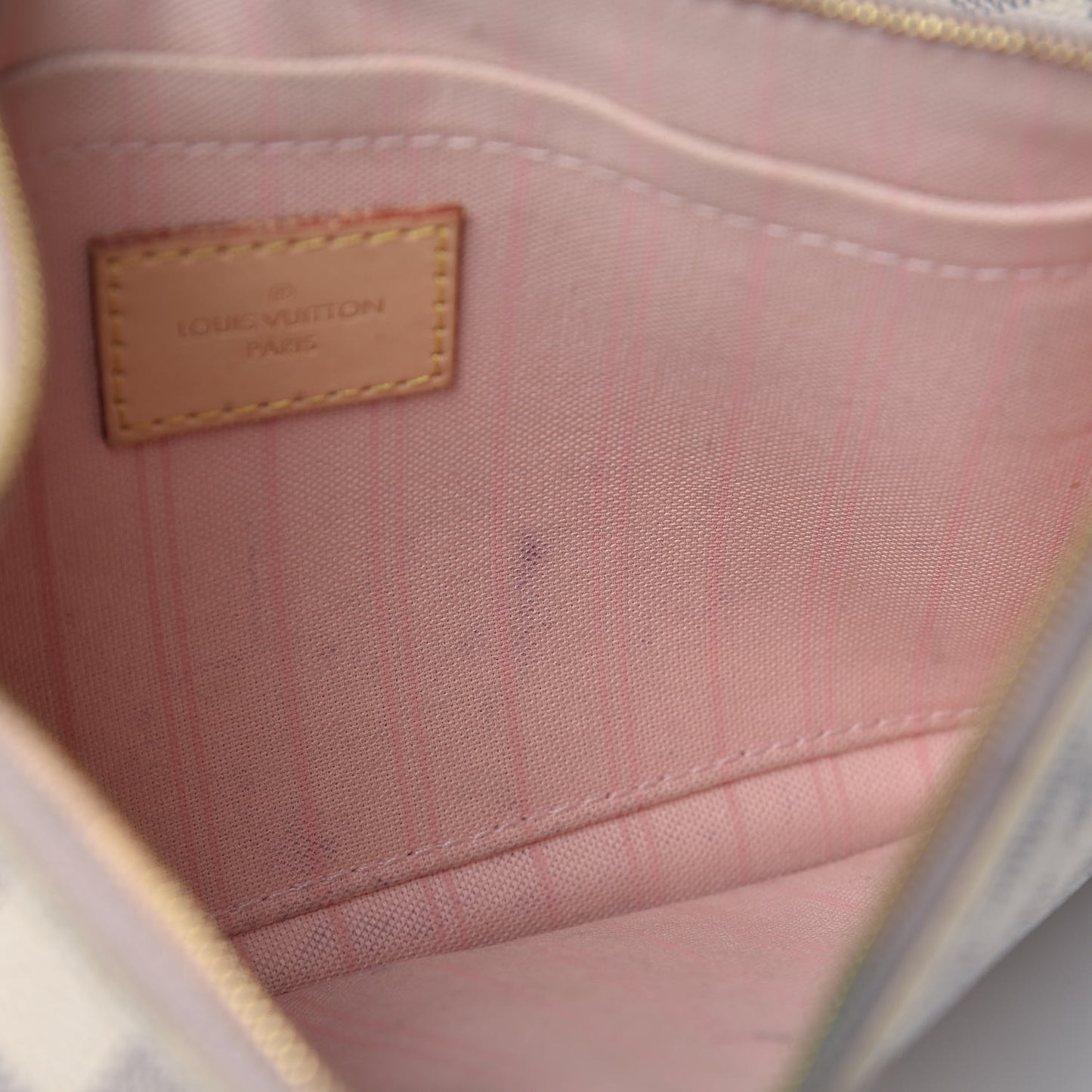Damier Azur Neo Neverfull MM Rose Ballerine