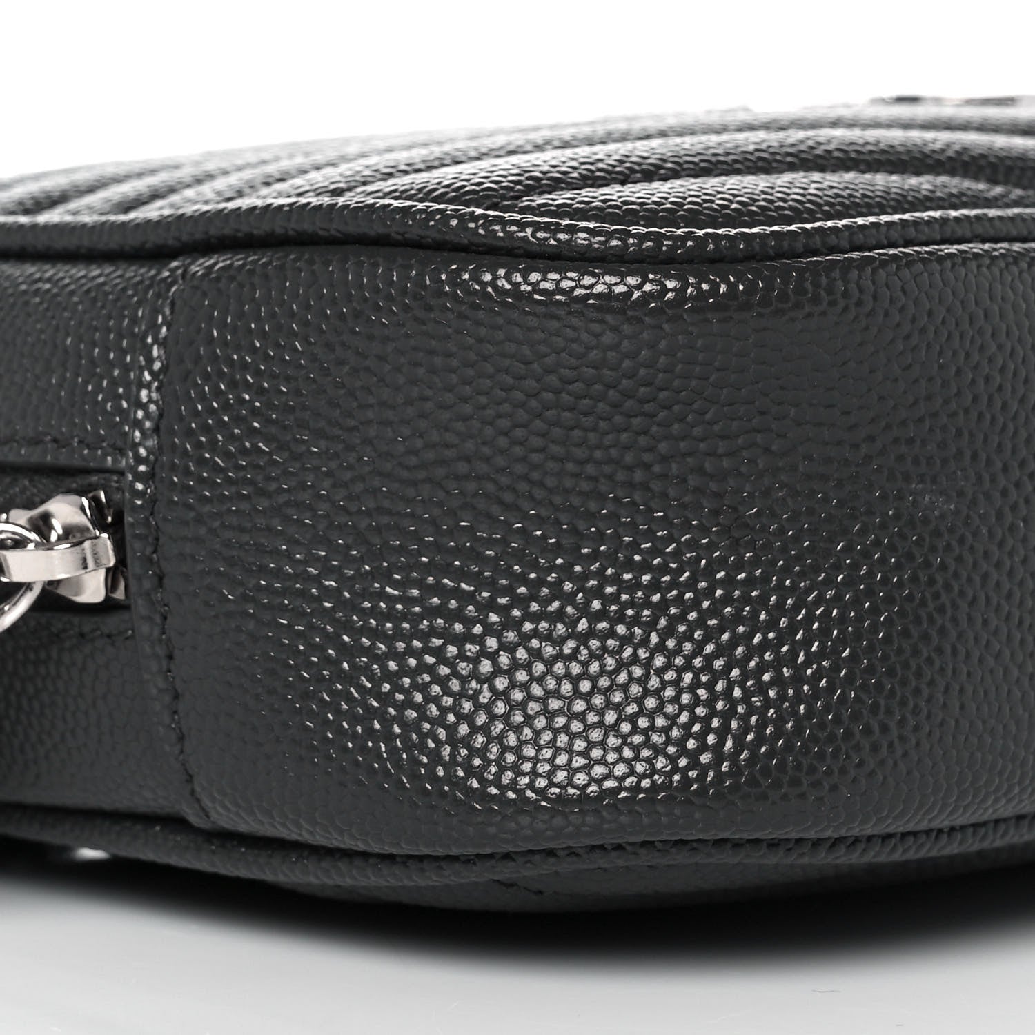 Saint Laurent Grain De Poudre Matelasse Monogram Mini Lou Camera Bag Asphalt 7 of 8