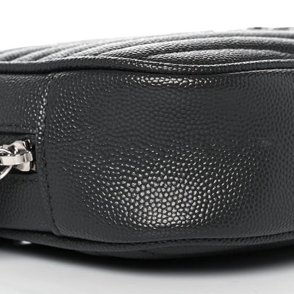 Saint Laurent Grain De Poudre Matelasse Monogram Mini Lou Camera Bag Asphalt 7 of 8