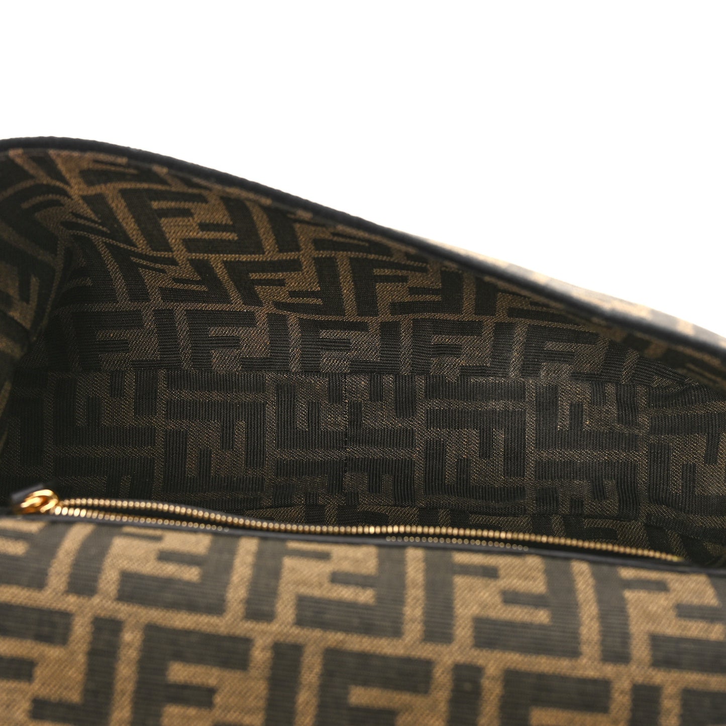 Fabric Jacquard FF 1974 Medium Baguette Tobacco Moro Black