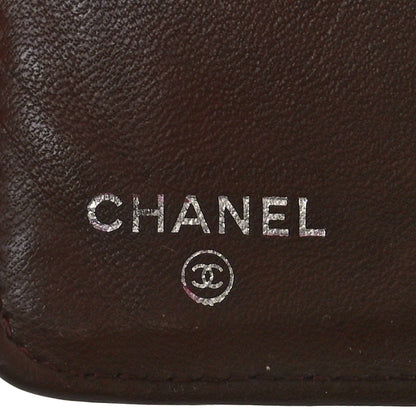 Chanel Lambskin Quilted Zipped Pocket Wallet Black 6 of 8