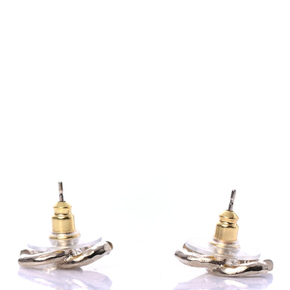Chanel Crystal CC Earrings Gold 3 of 4
