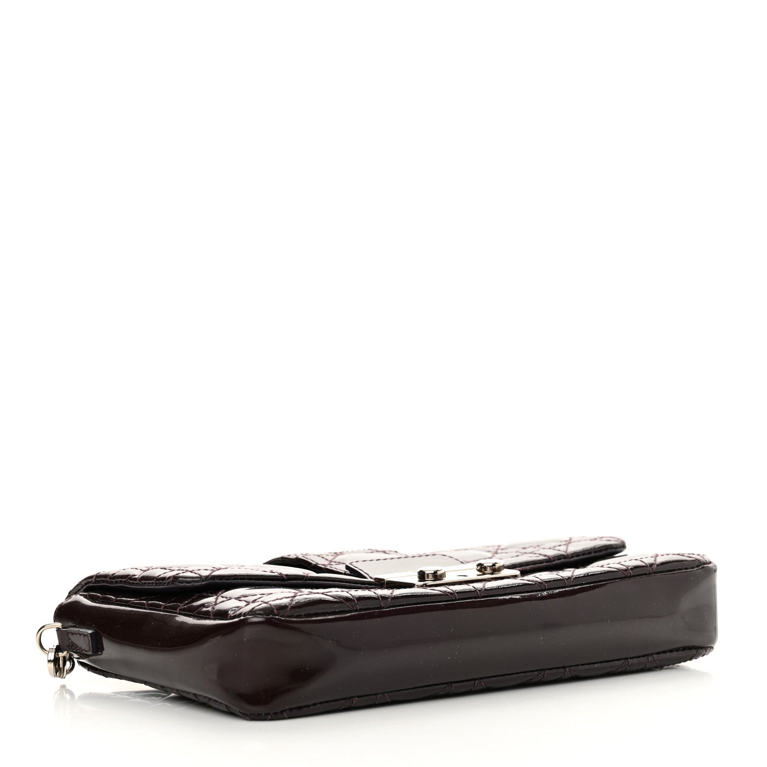Christian Dior Patent Cannage New Lock Pouch Violet 4 of 16