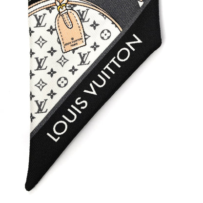 Louis Vuitton Silk Monogram Let's Go BB Bandeau Black 3 of 4