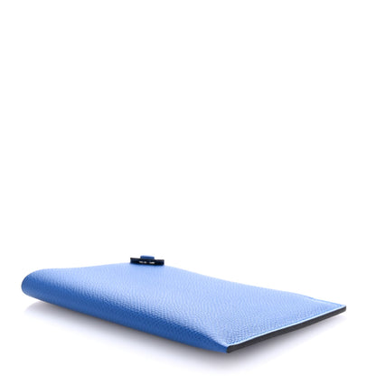 Hermes Epsom Tarmac PM Passport Holder Bleu Hydra 4 of 8