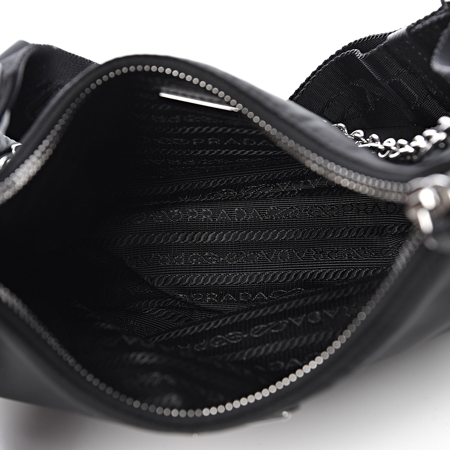 Prada Nylon Re-Edition 2005 Shoulder Bag Black 7 of 14