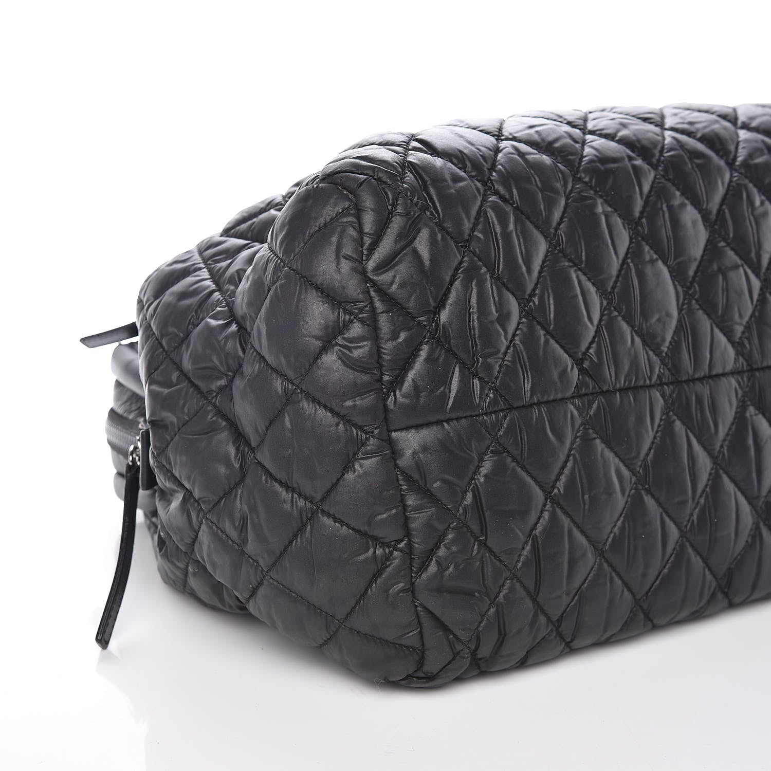 Chanel Nylon Quilted Coco Cocoon Bowler Black 5 of 13