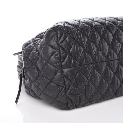 Chanel Nylon Quilted Coco Cocoon Bowler Black 5 of 13