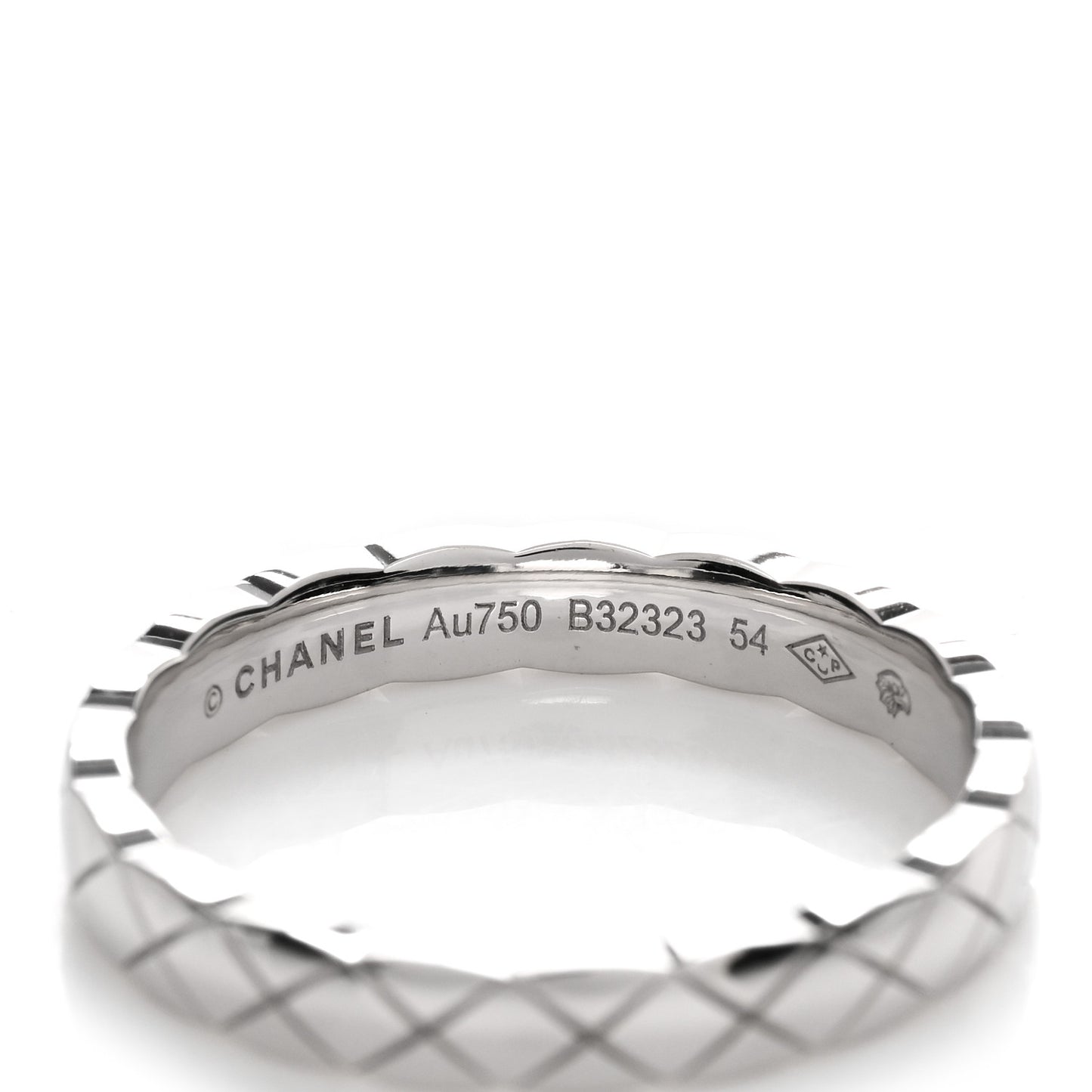 18K White Gold Mini Coco Crush Ring 54 6.75