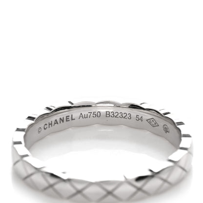Chanel 18K White Gold Mini Coco Crush Ring 54 6.75 3 of 4