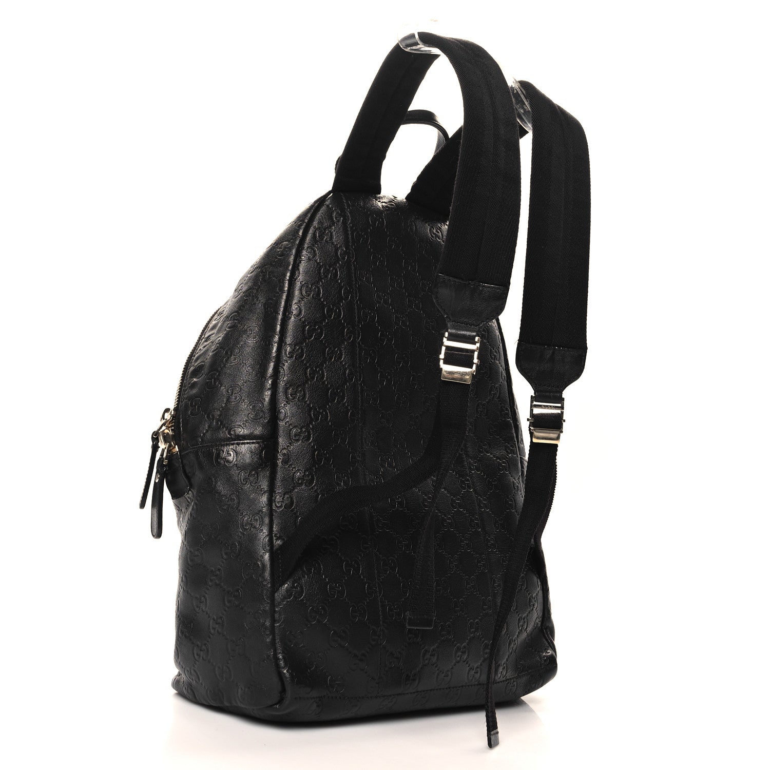Gucci Guccissima Medium Classic Backpack Black 3 of 11