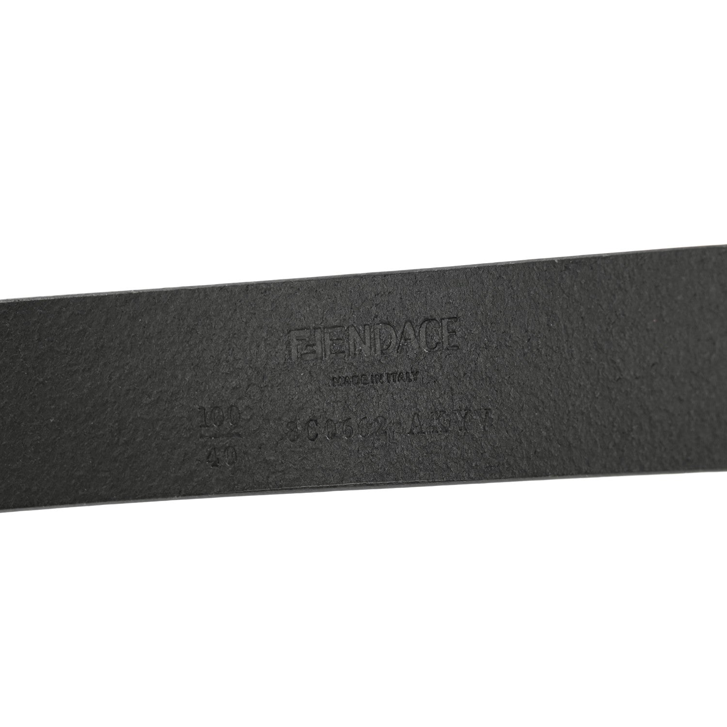 Versace X FENDI Calfskin Fendace Logo Belt 100 40 Black 5 of 8