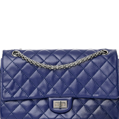 Chanel Patent Caviar Quilted 2.55 Reissue 226 Flap Navy Blue 8 of 15